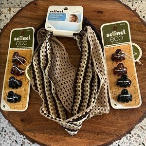 Scunci Eco-Friendly Hair Accessories in Brown and Black